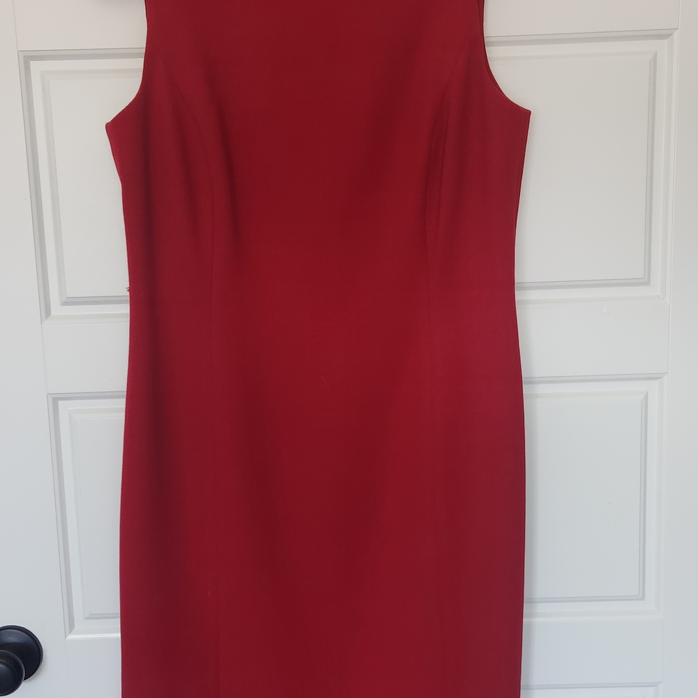Talbots Classic Red SHEATDress